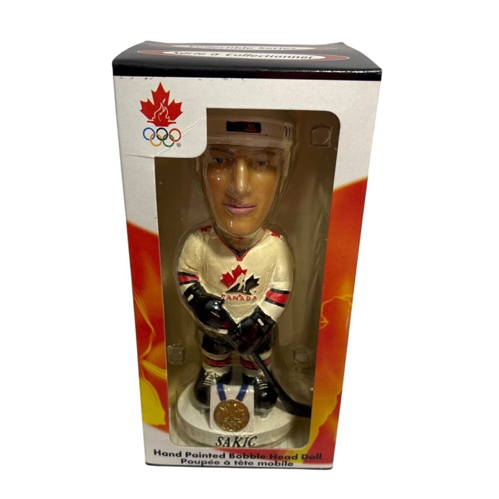Joe Sakic Bobblehead 2002 Olympics Team Canada Collectible Hockey Figure